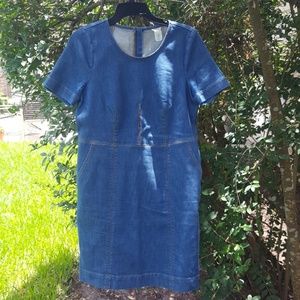 J. Crew Stretched Denim Dress